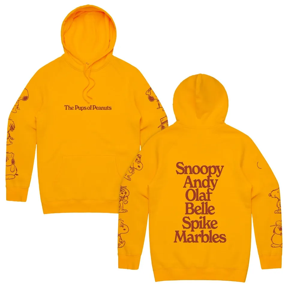 Super7 Peanuts Family hanorac fleece portocaliu