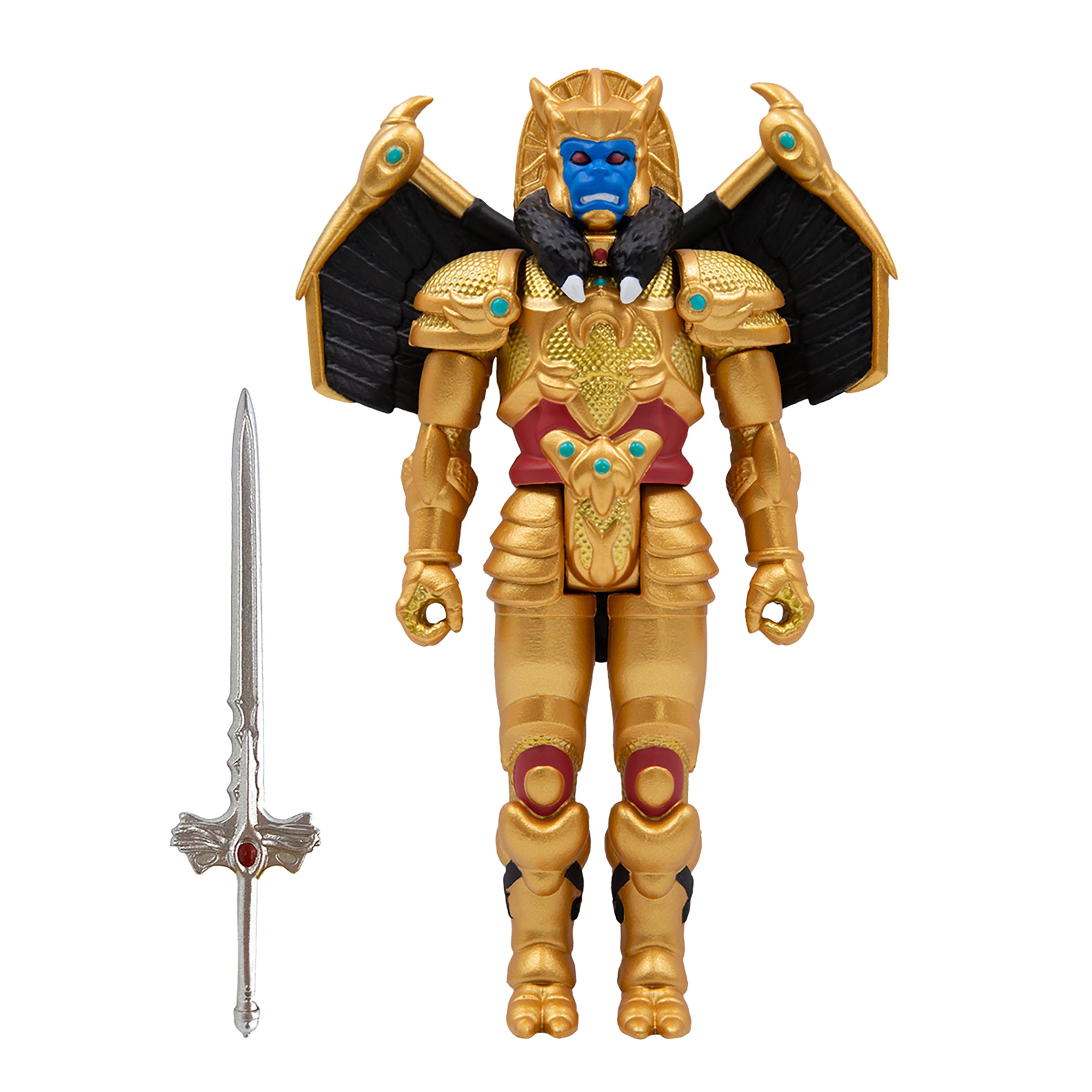 Super7 ReAction Power Rangers Wave 2 Goldar figurina 9,5cm