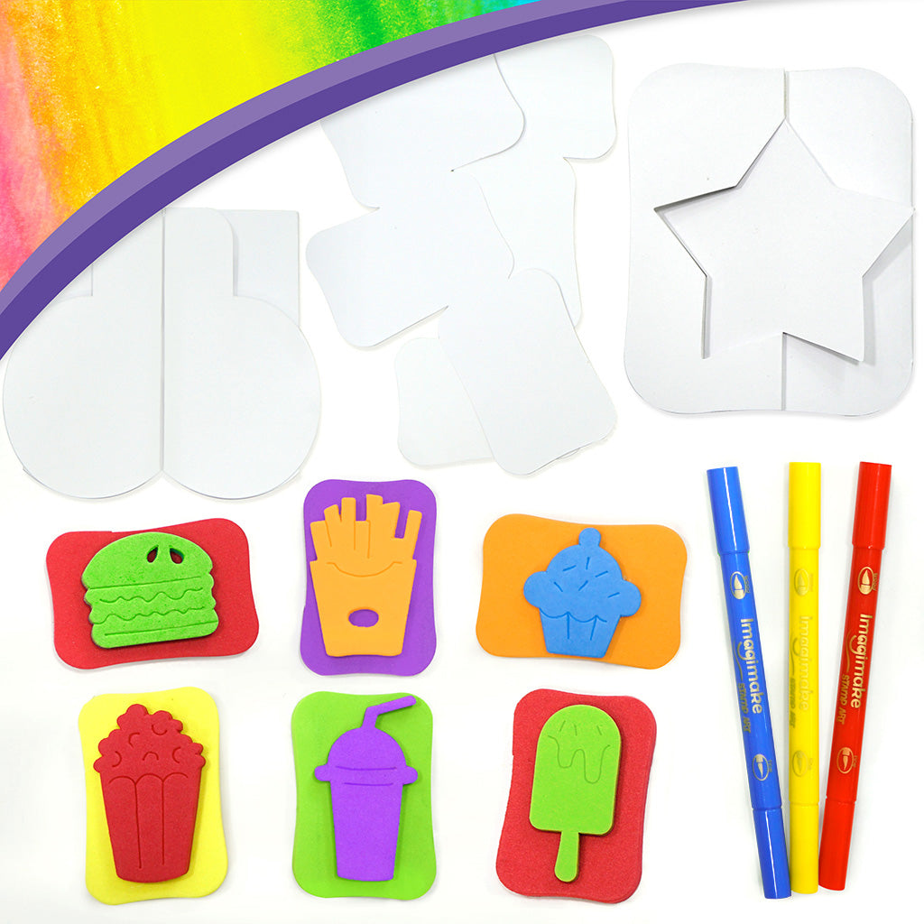 Imagimake Stamp Art Food set stampile mancare 3+ ani