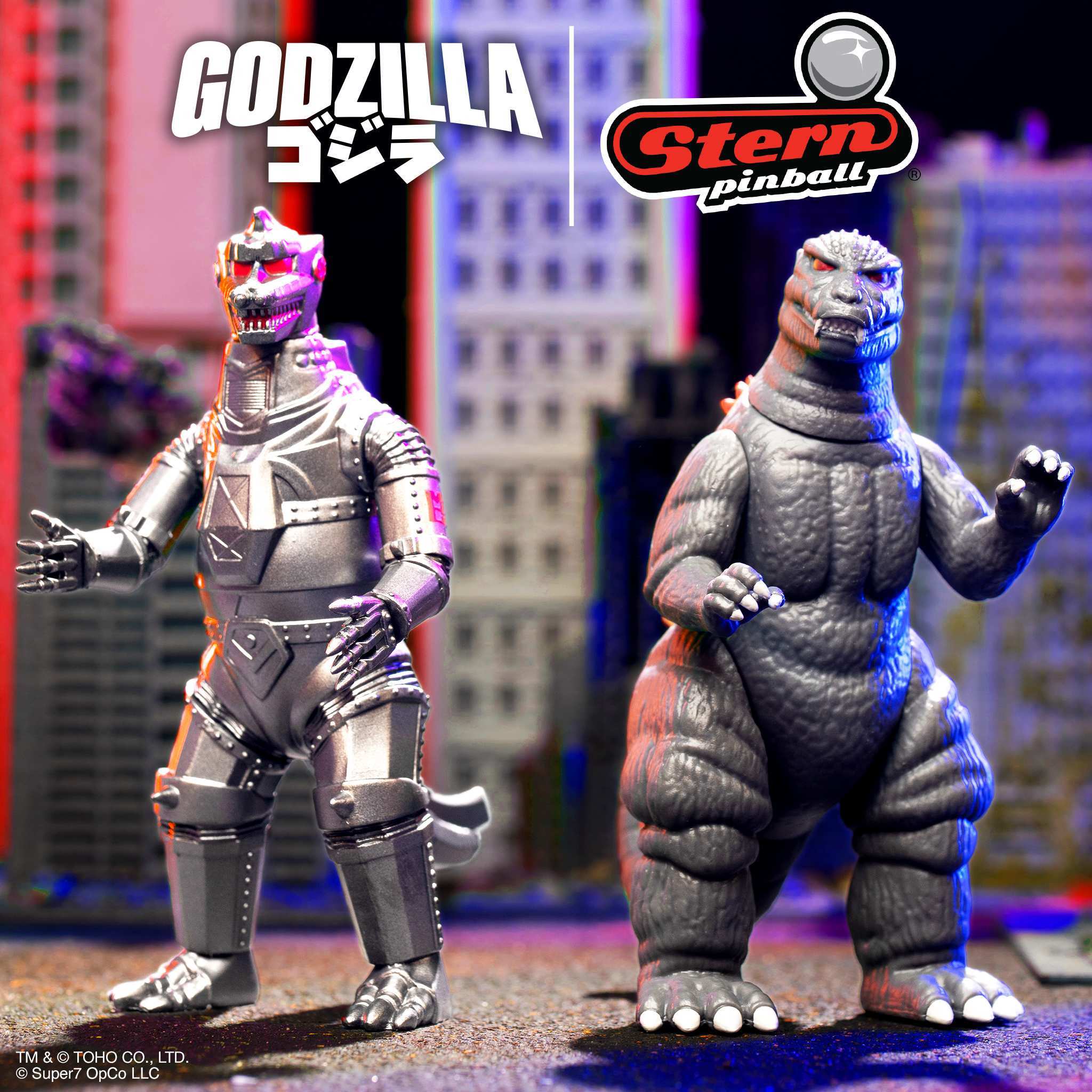 Super7 Toho Godzilla '84 Stern Pinball figurina 3.75 inch