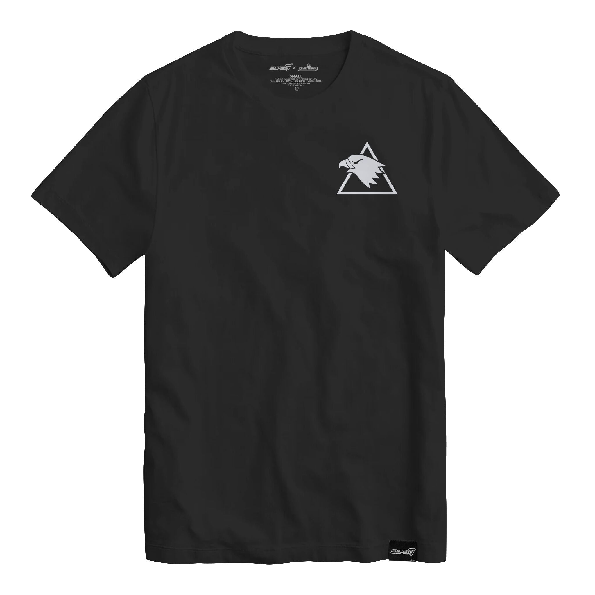 Super7 SilverHawks Logo tricou negru bumbac spate mare