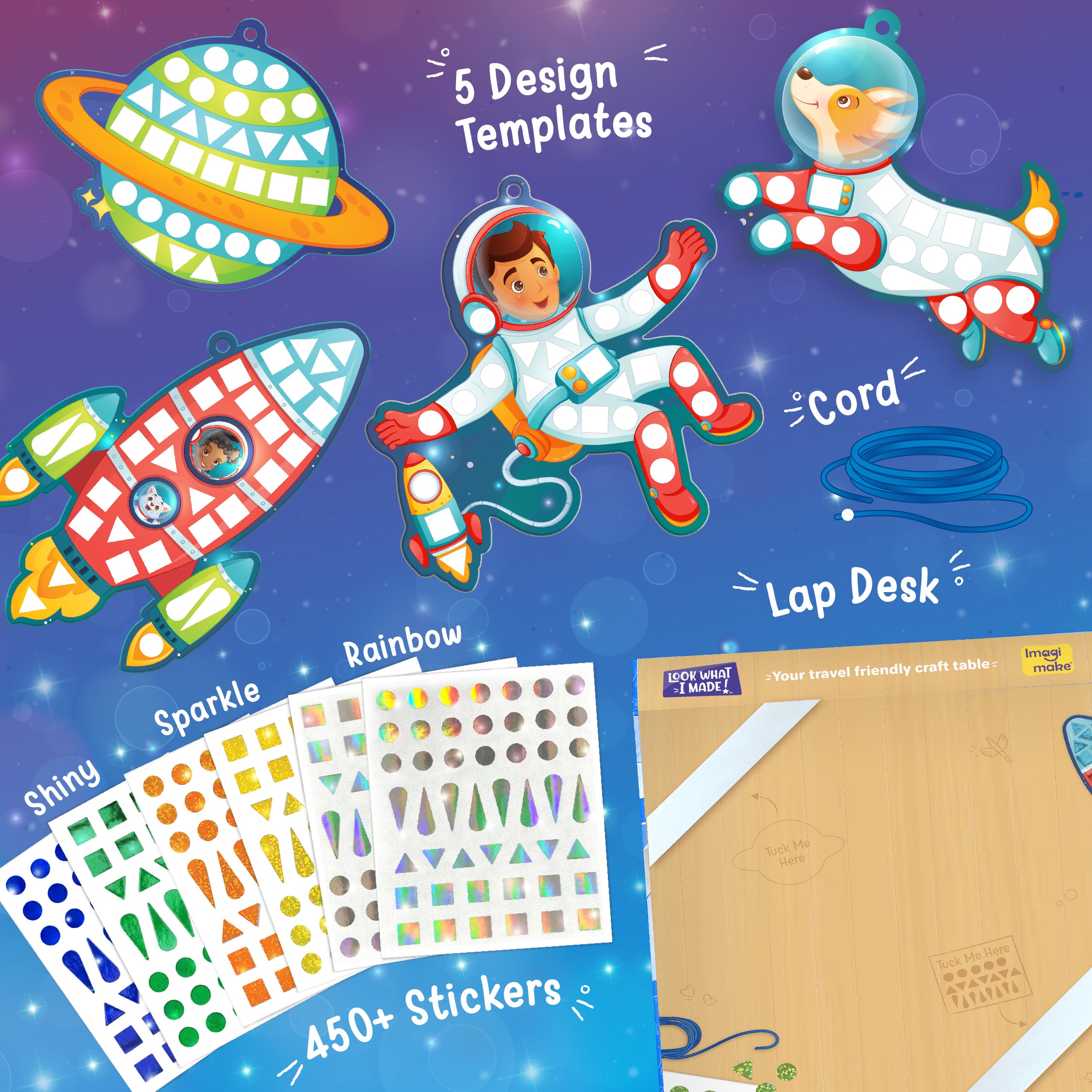 Imagimake Mirror Mosaic Space set mozaic 6 pachete