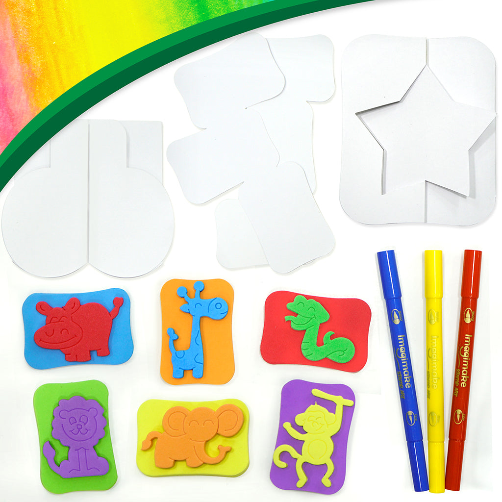 Imagimake Stamp Art Jungle set stampile 6 piese