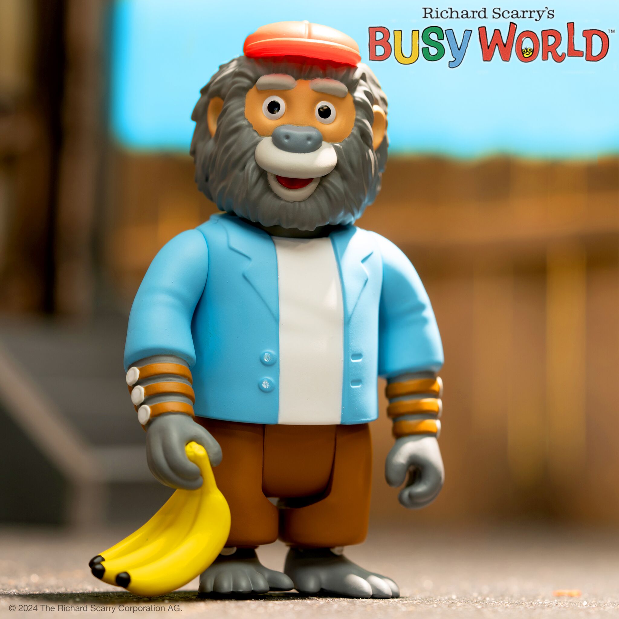 Super7 Richard Scarry Bananas Gorilla figurina 9,5 cm