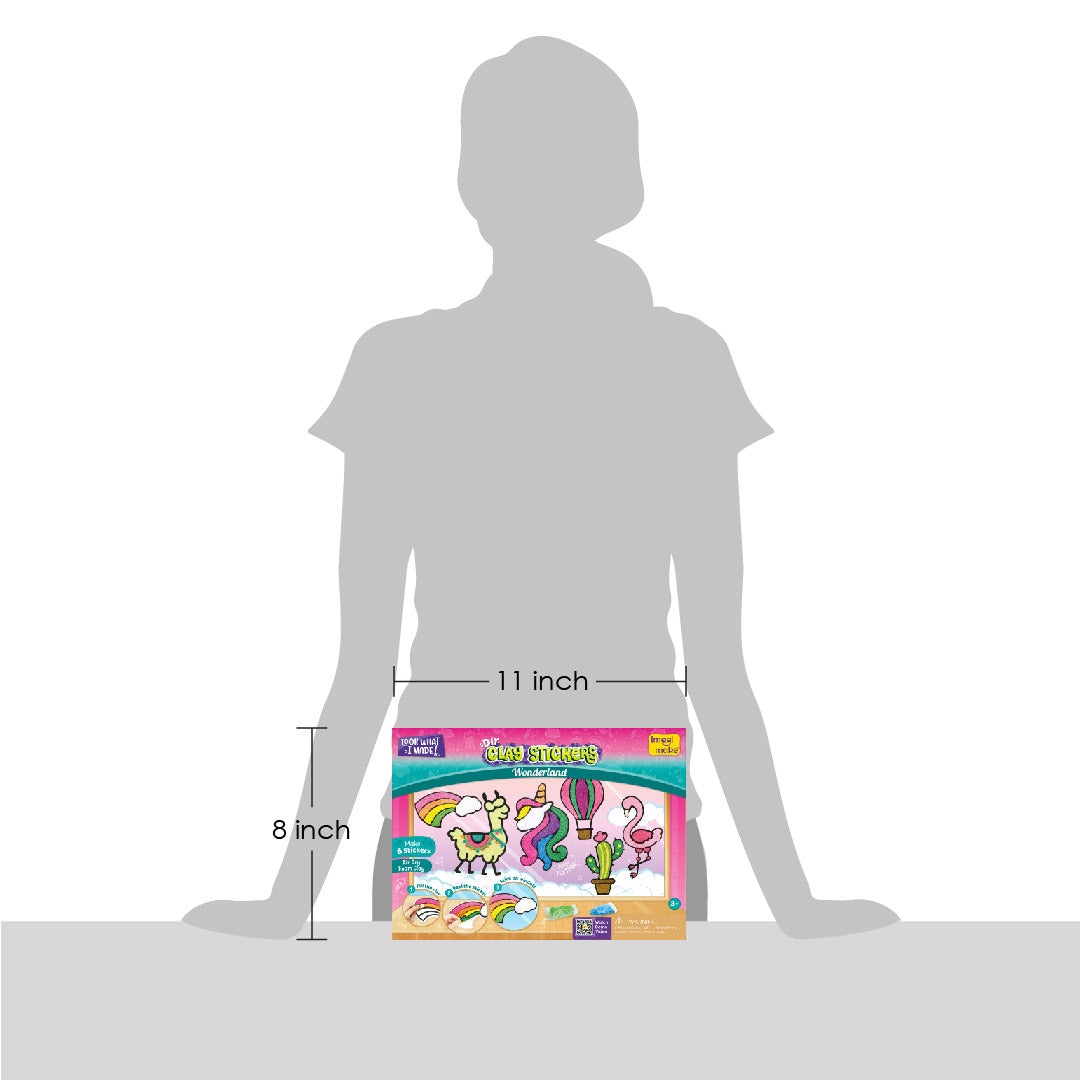 Imagimake Clay Stickers Wonderland set creativ 6 stickere