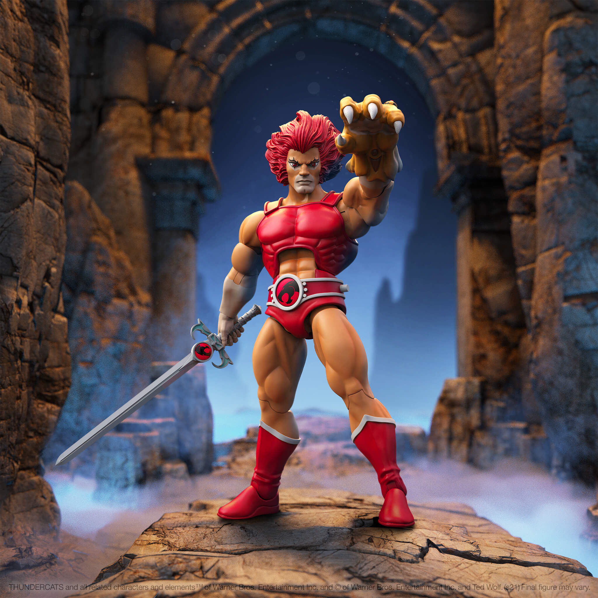 Super7 ULTIMATES Lion-O figurina Mirror 18 cm rosu