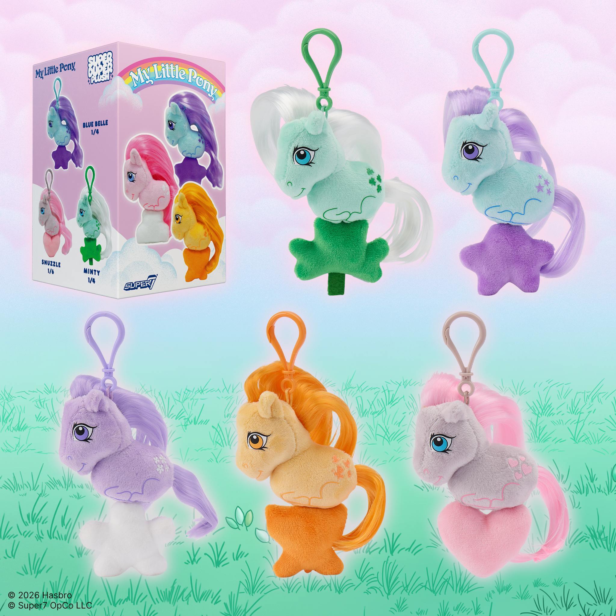 Super7 My Little Pony Super Duper Plush breloc surpriză