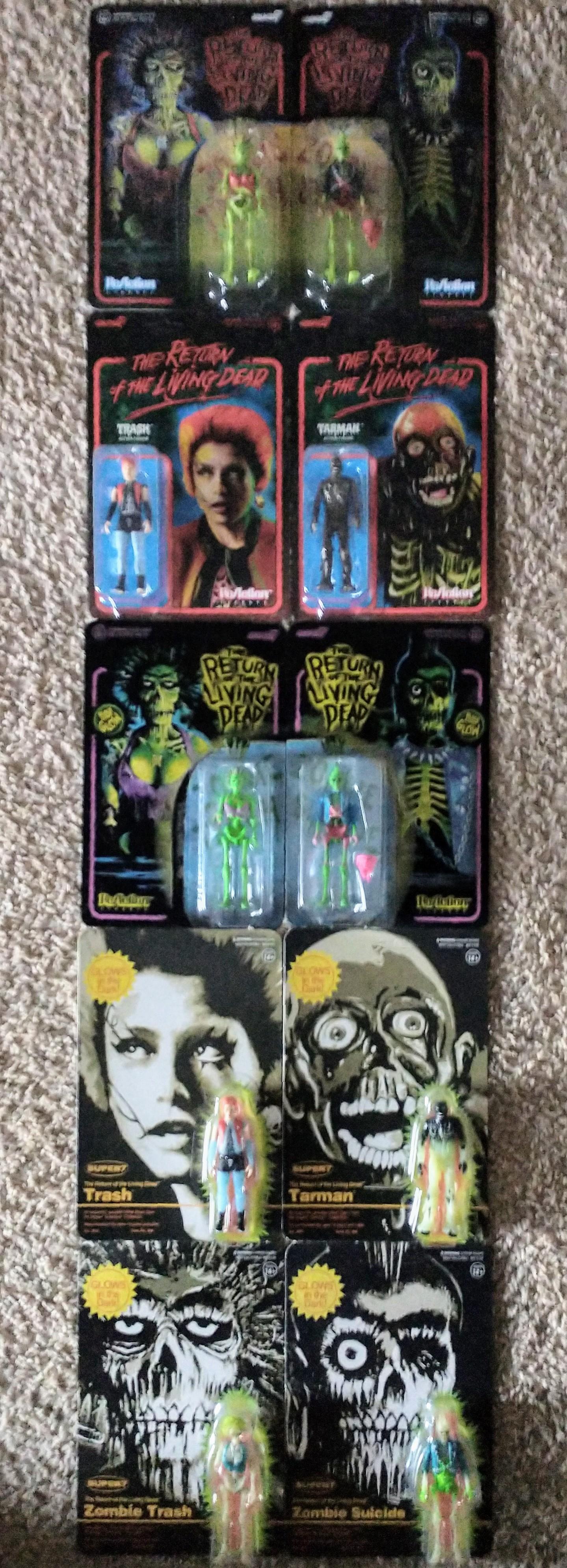 Super7 ReAction Zombie Trash figurina fosforescenta 9,5 cm