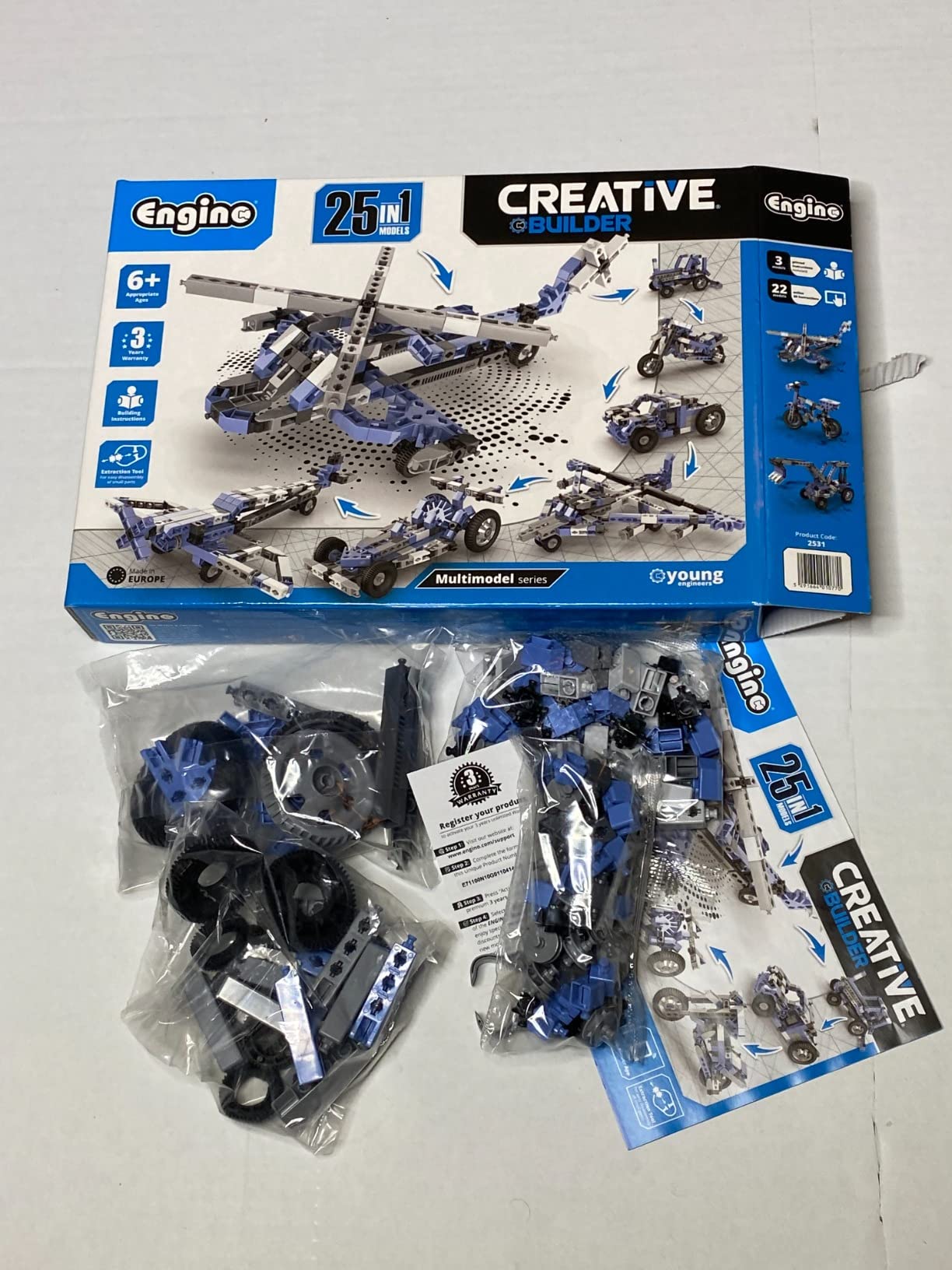 Engino Creative Builder 15 Multimodel set construcție 15 modele șantier