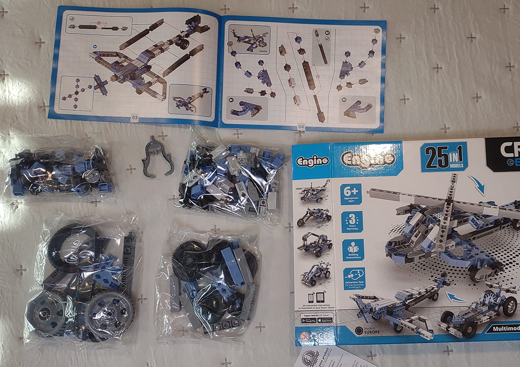 Engino Creative Builder 15 Multimodel set construcție 15 modele șantier