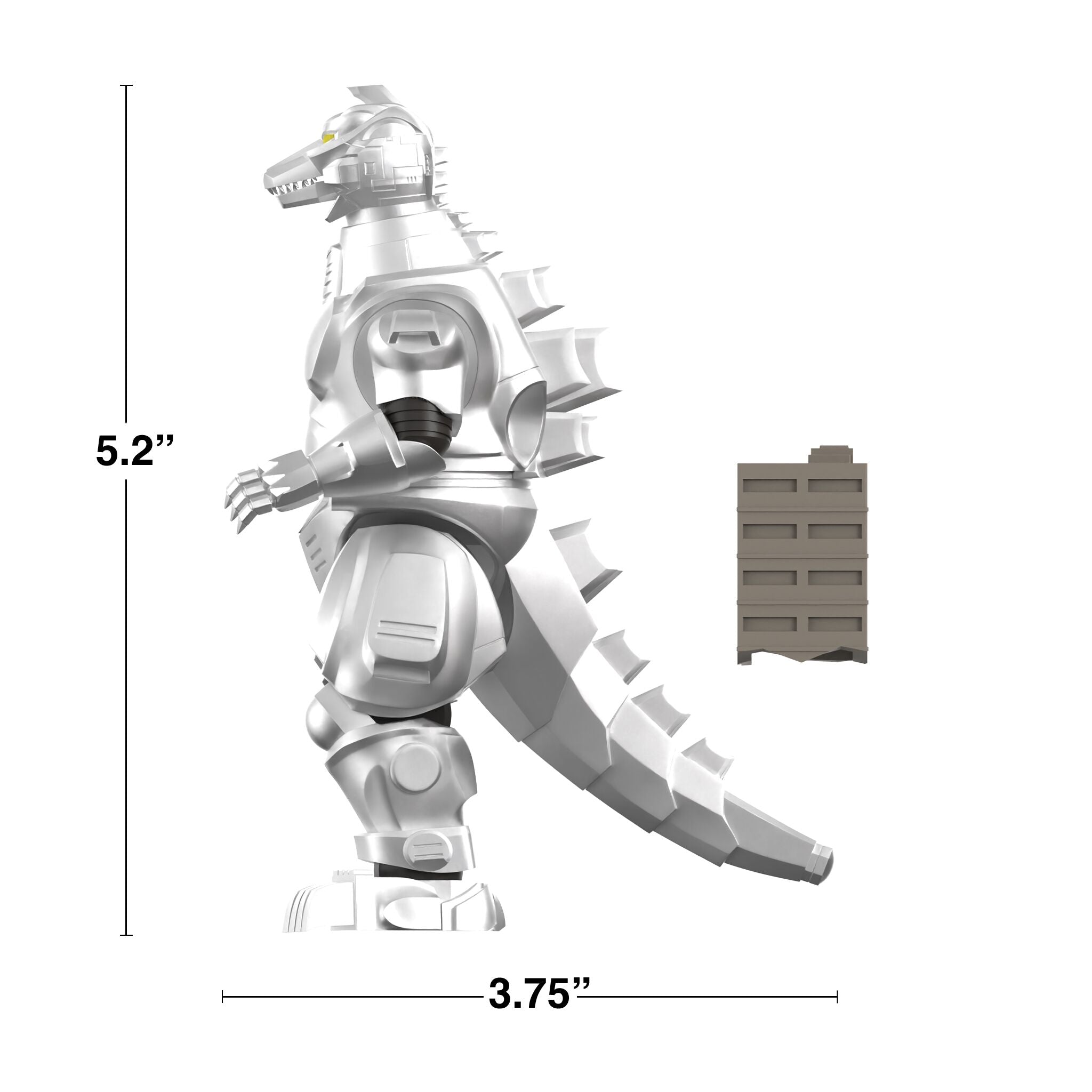 Super7 Toho Mechagodzilla II 1993 figurina 14 cm cladire