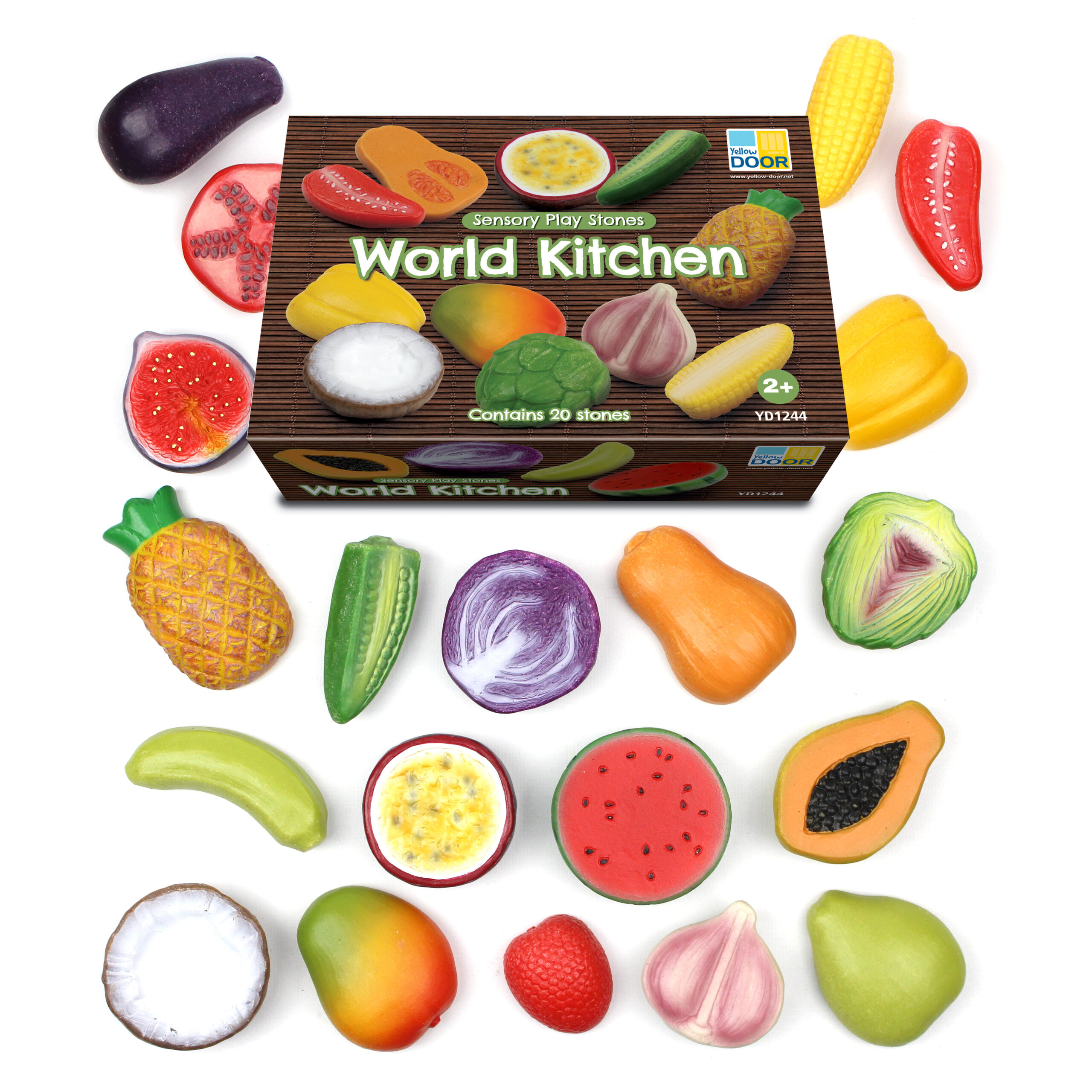 Yellow Door World Kitchen pietre senzoriale 20 fructe-legume