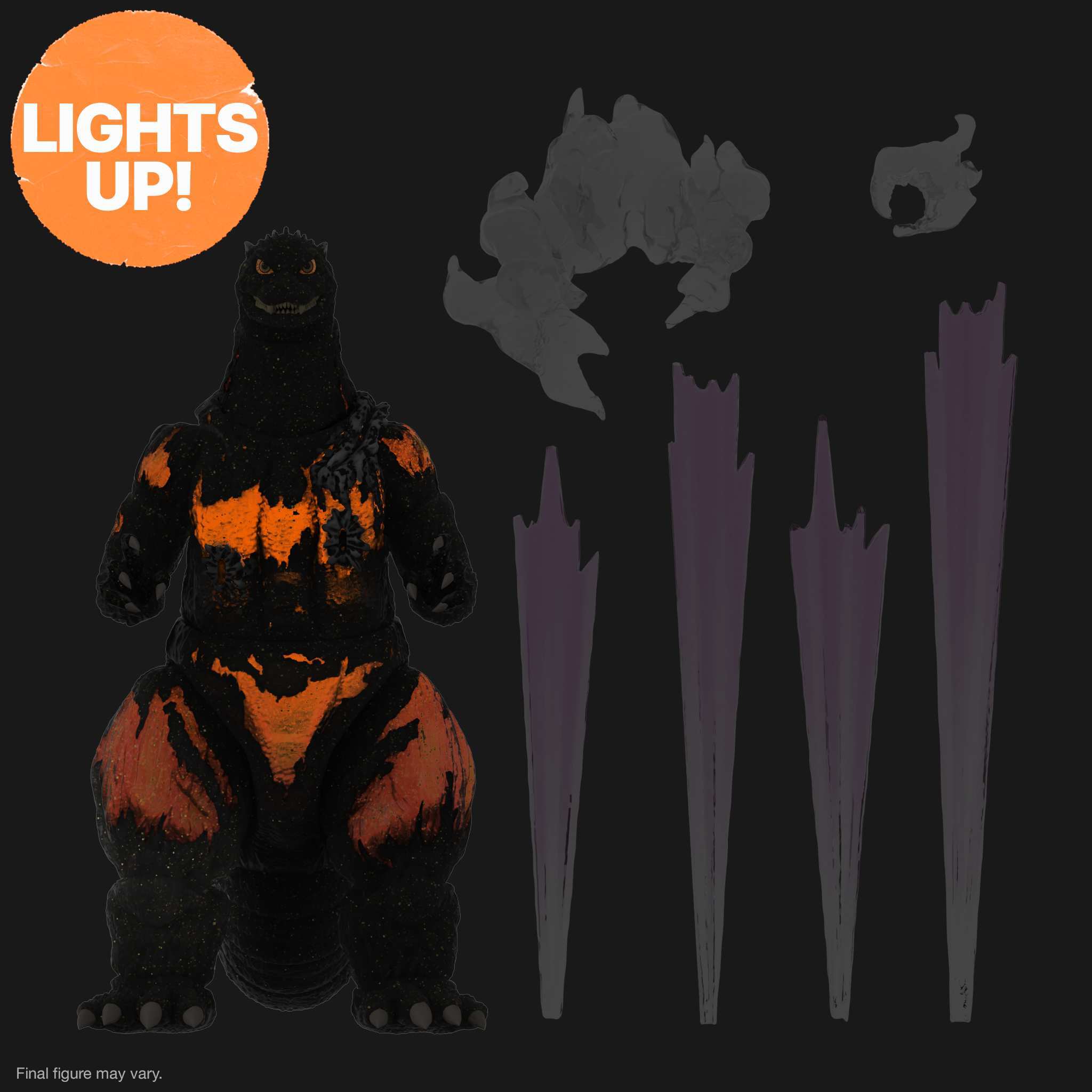 Super7 Toho Ultimates Final Battle Godzilla figurina LED 20 cm