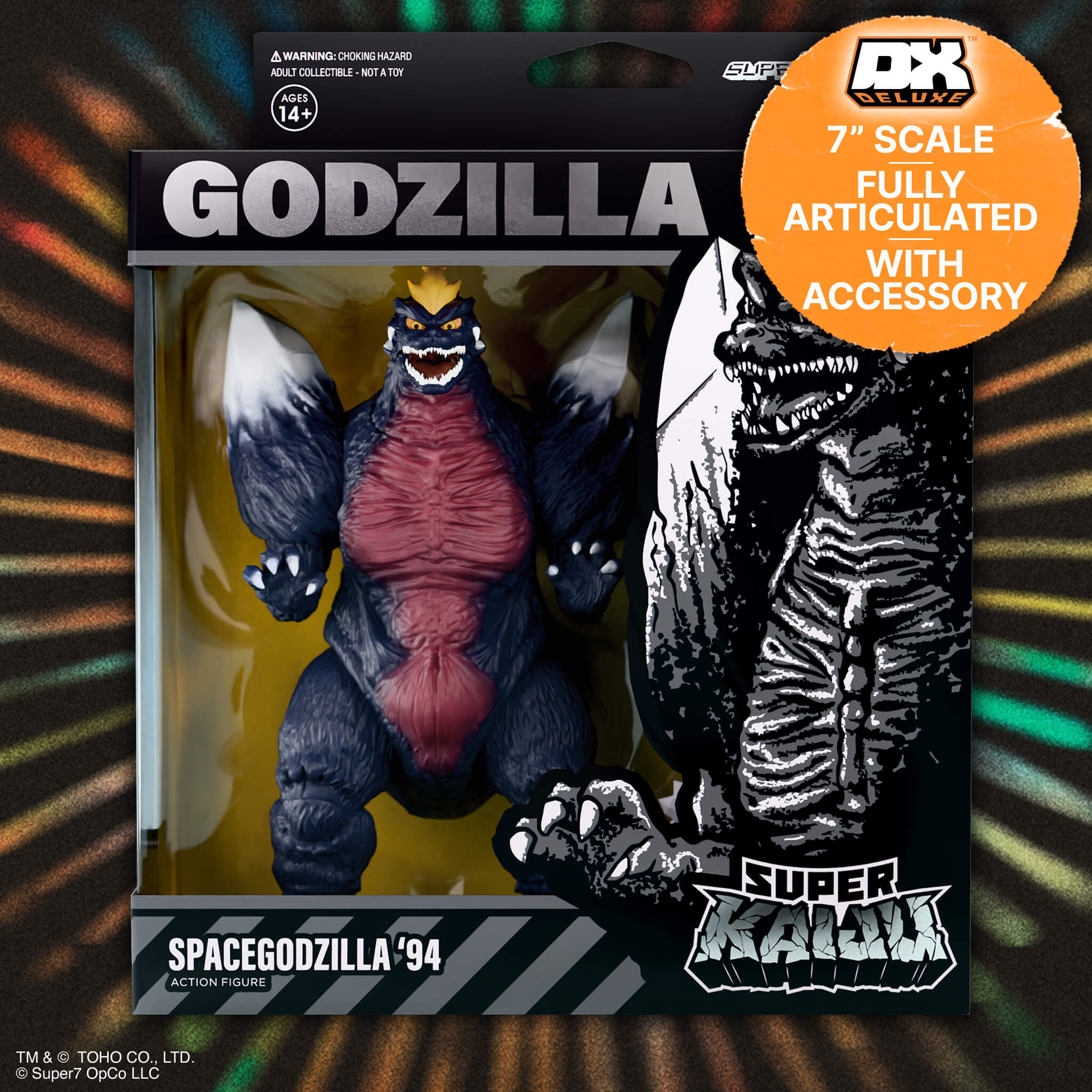 Super7 Toho Super Kaiju SpaceGodzilla 94 figurina 14 cm