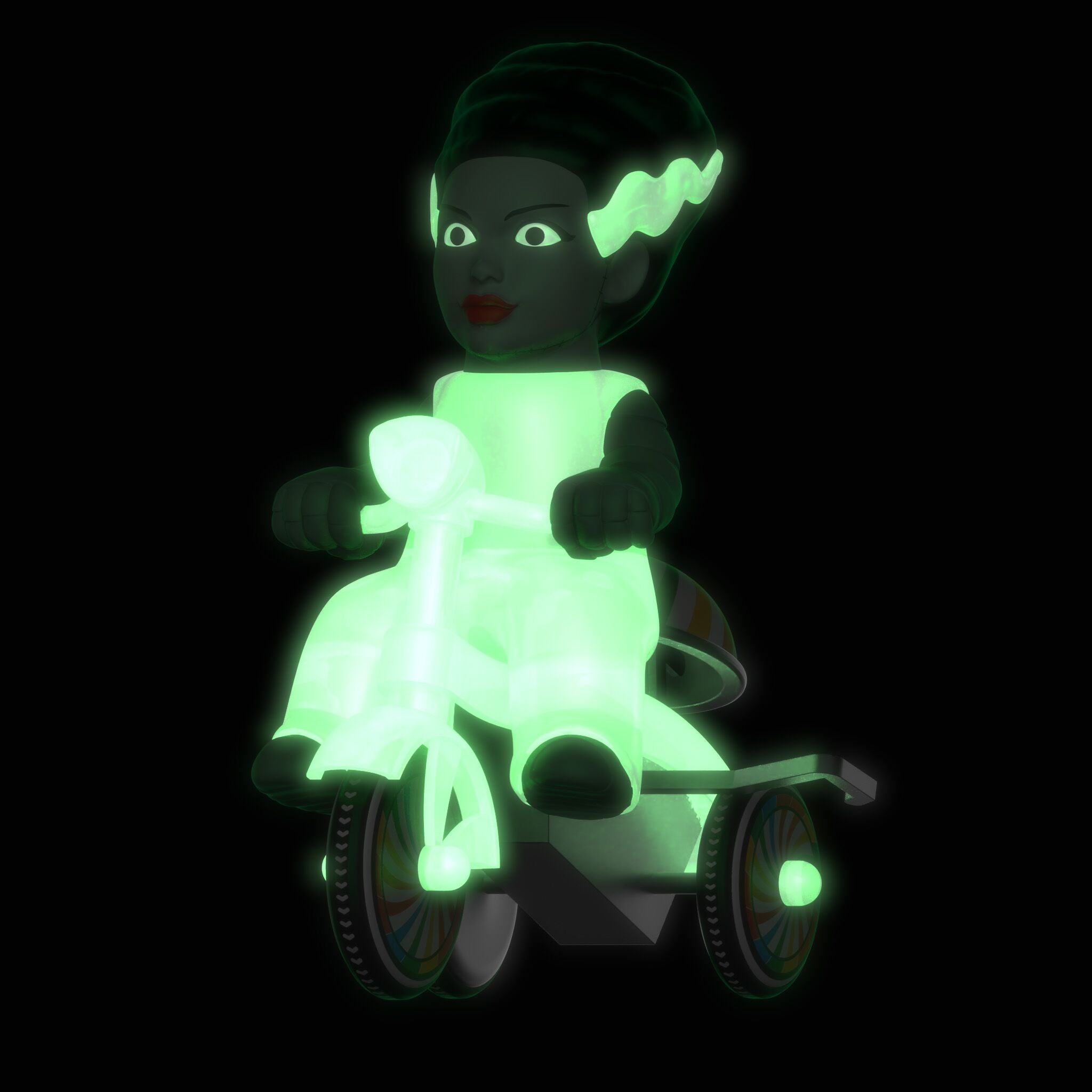 Super7 Super Cycles Bride of Frankenstein tricicleta glow