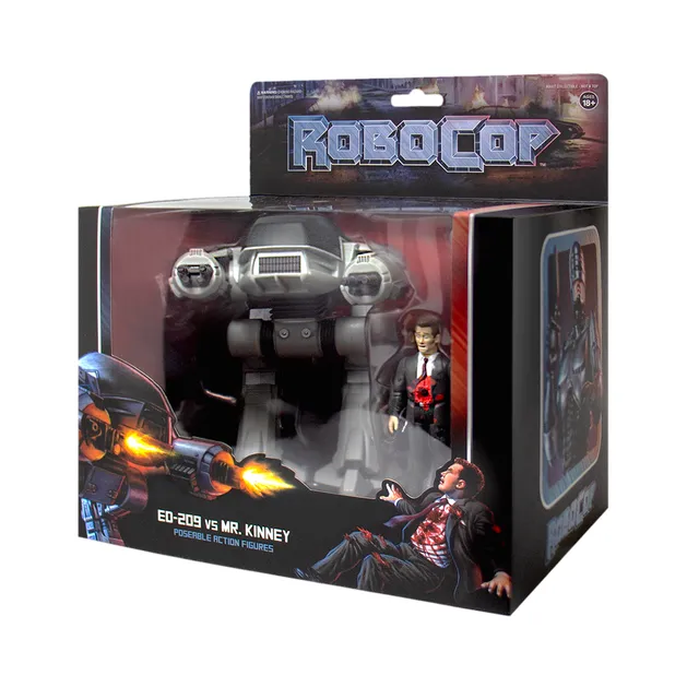 Super7 ReAction Robocop ED-209 figurine set 2 buc articulat
