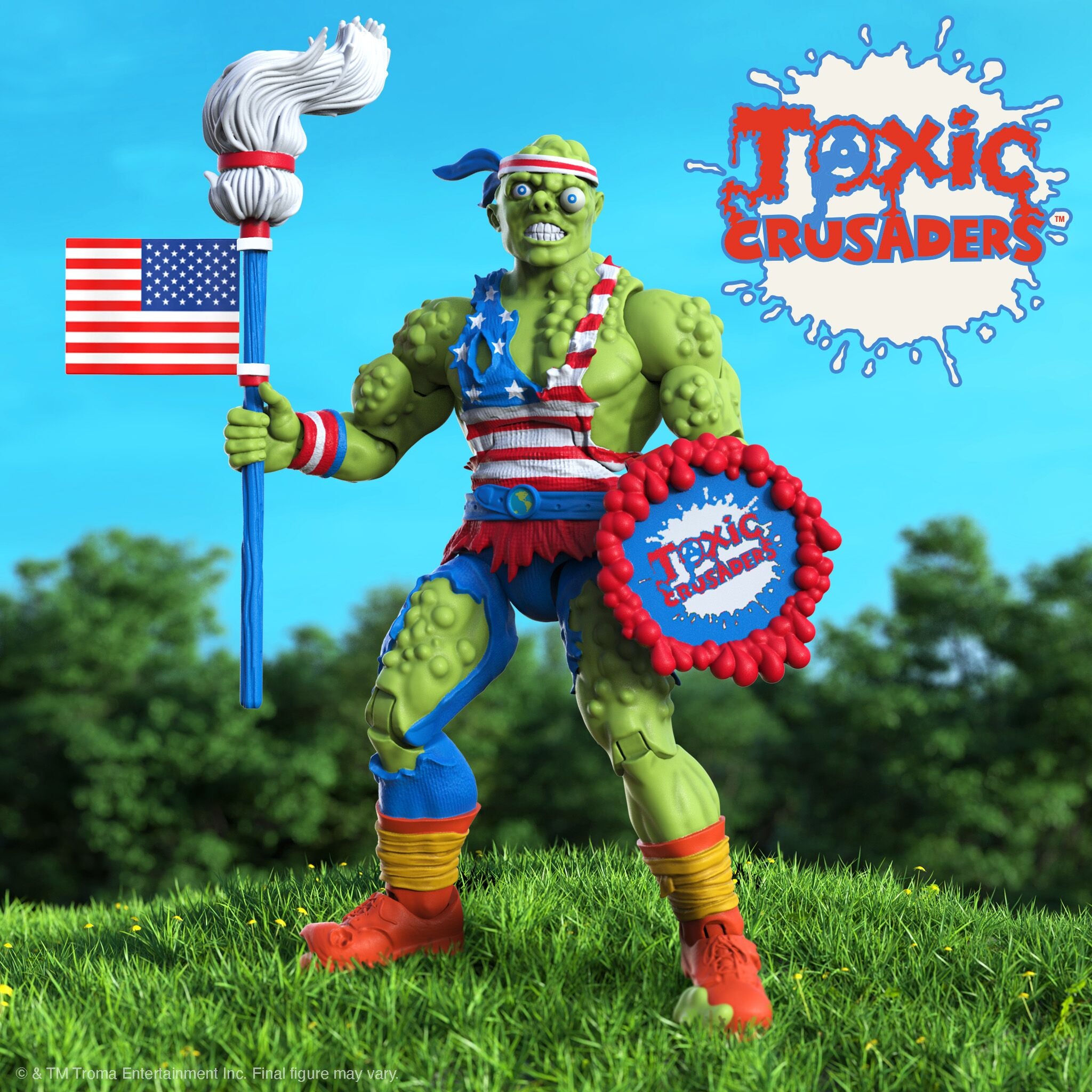 Super7 Toxic Crusader Ultimates Toxie 7" vintage mop steag