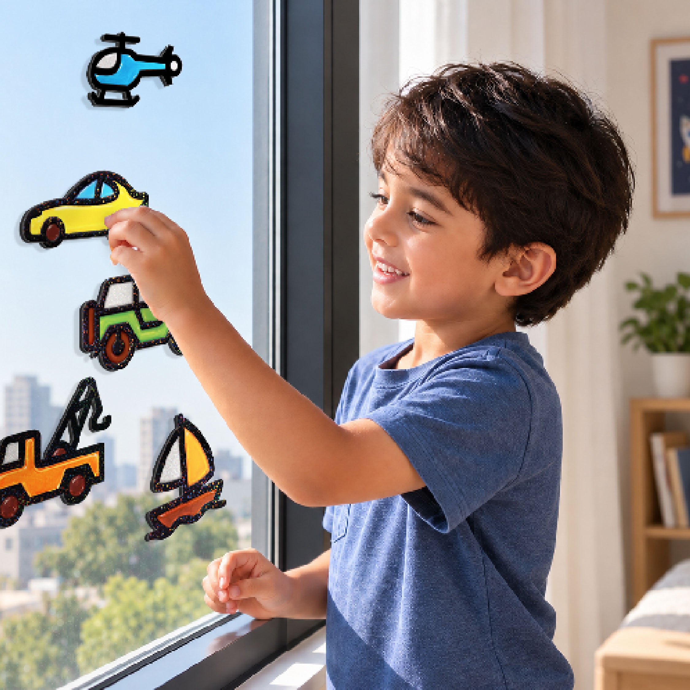Imagimake Jelly Sticker Cars set stickere gel masini