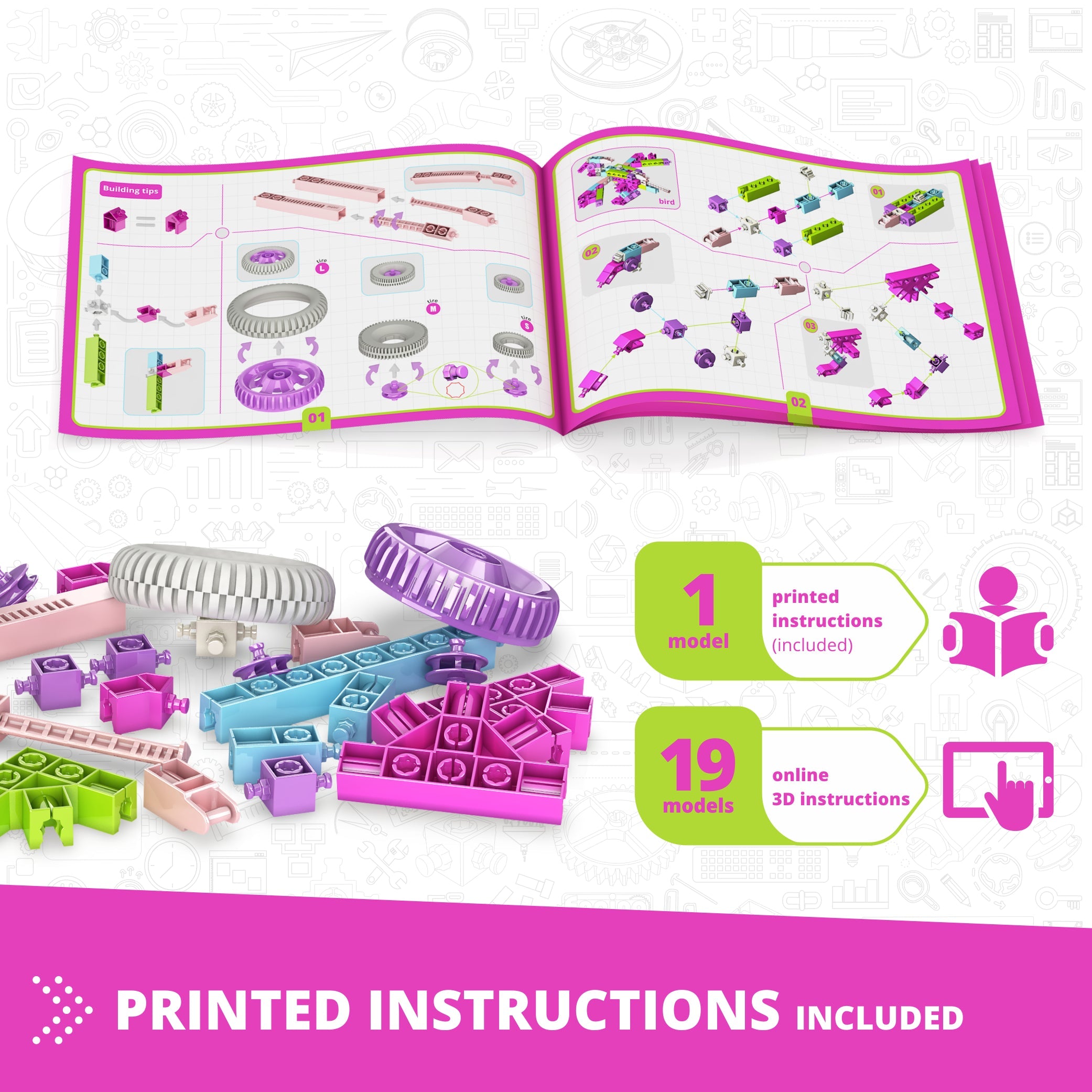 Engino Creative Builder Designer Set construcție 20 modele