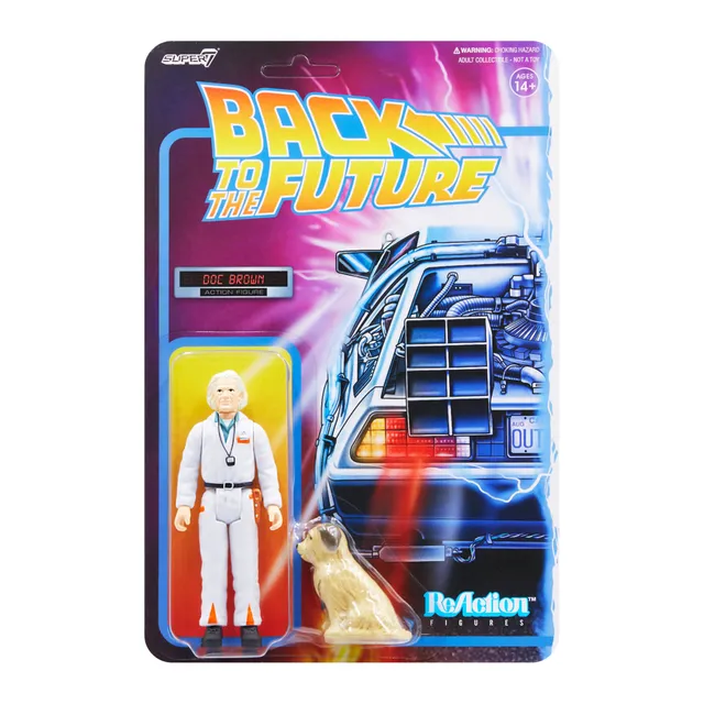 Super7 ReAction Back to the Future Doc Brown figurina costum