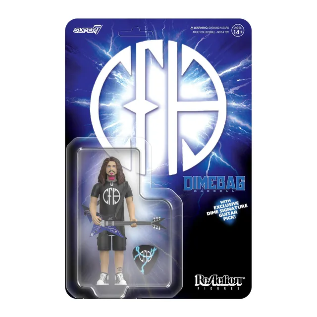Super7 Dimebag Darrell CFH ReAction figurina 9,5 cm