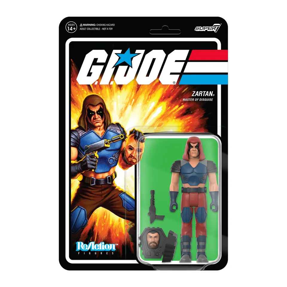 Super7 G.I. Joe ReAction Zartan figurina 9,5cm cu masca