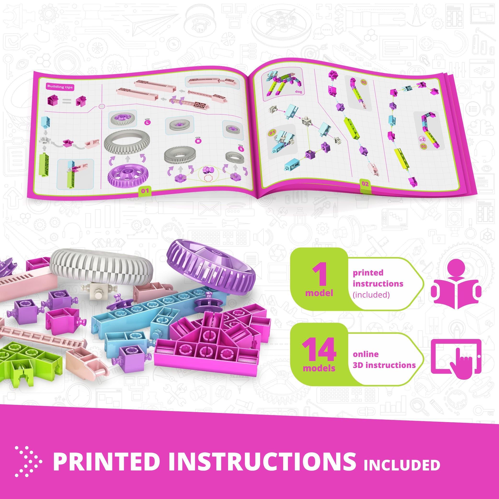 Engino Creative Builder set construcție 15 modele 74 piese