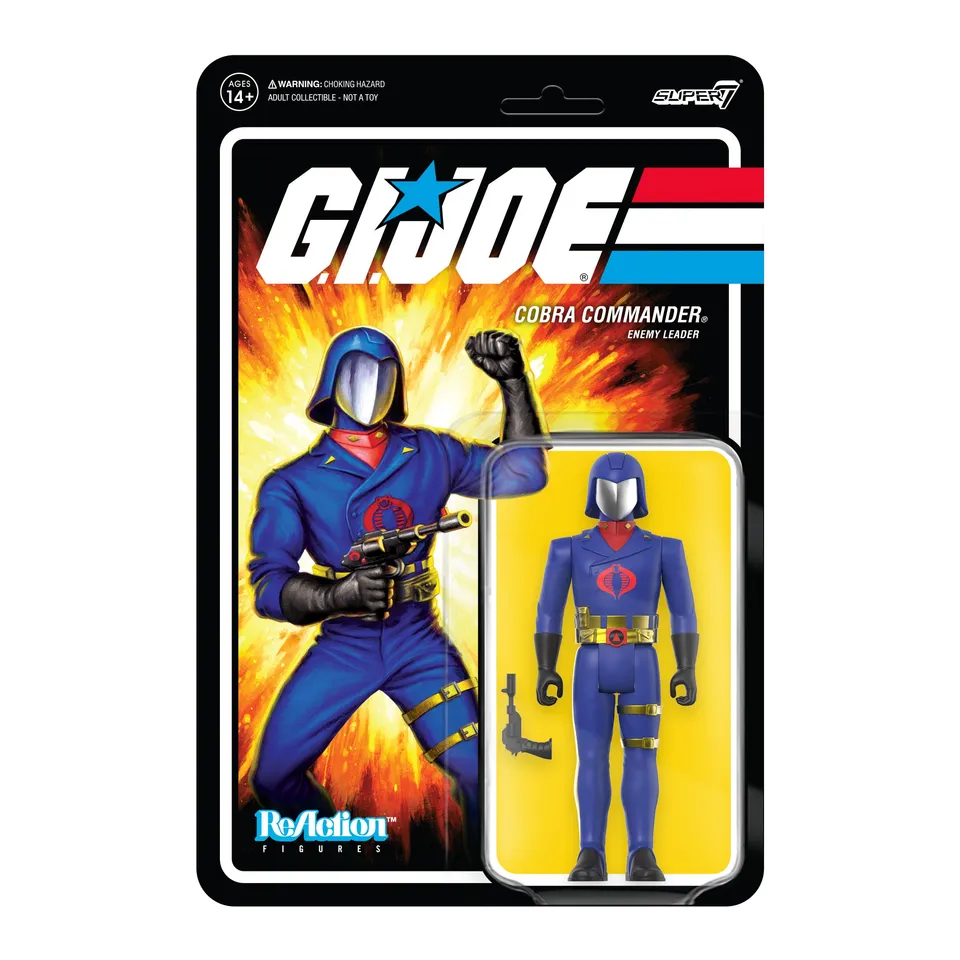 Super7 ReAction Wave 3 Cobra Commander figurina Toy Colors