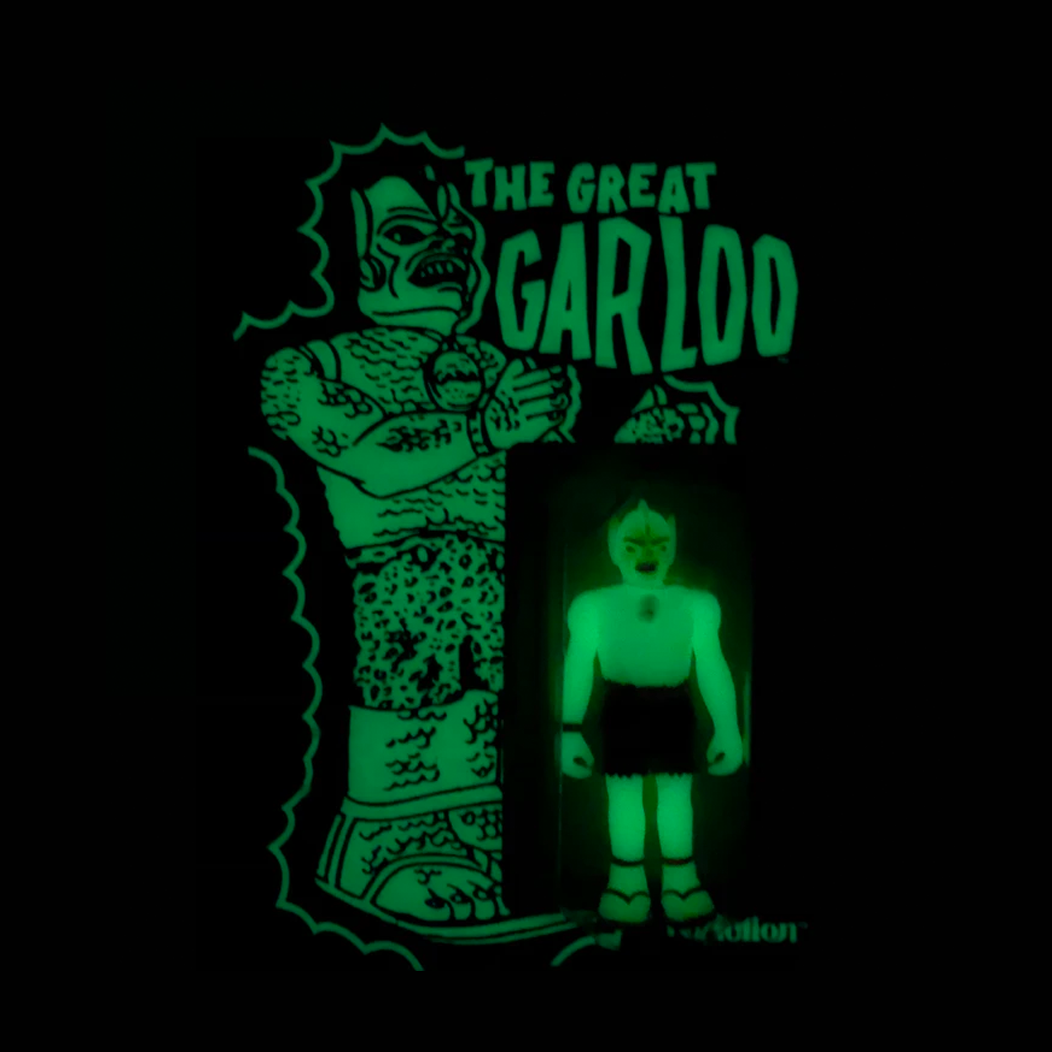 Super7 The Great Garloo ReAction figurina Glow in the Dark