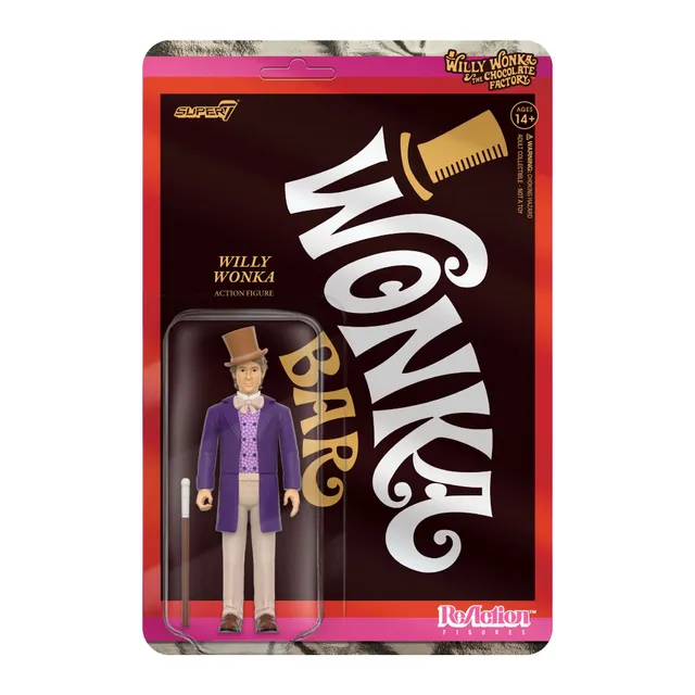 Super7 ReAction Willy Wonka figurina 9,5 cm baston