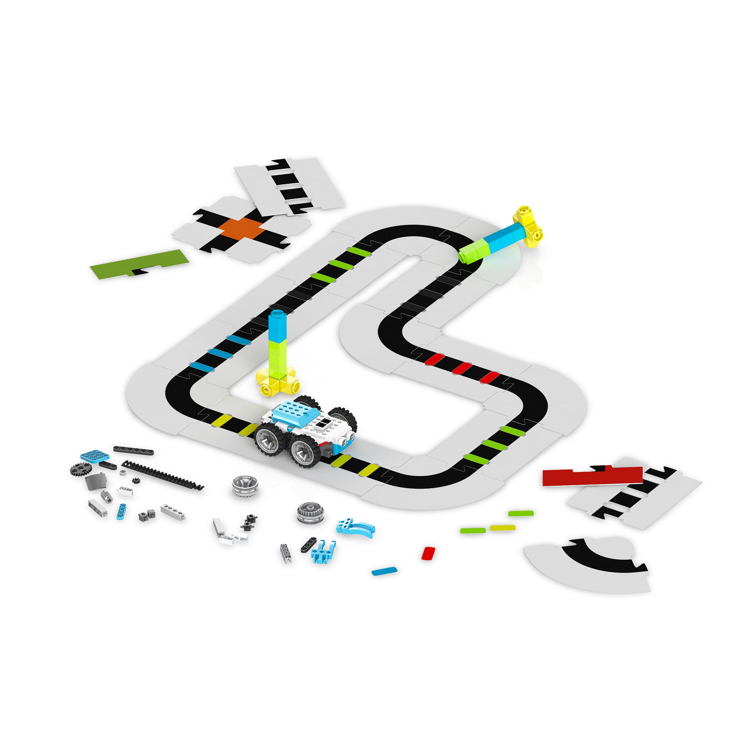 Engino Flexi-Track Puzzle EP05.1 pistă roboți codare