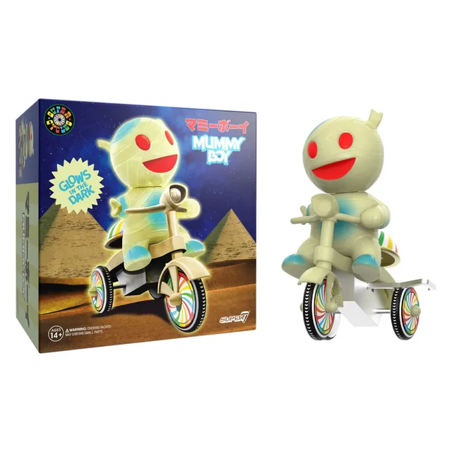 Super7 Super Cycles Mummy Boy tricicleta fosforescenta