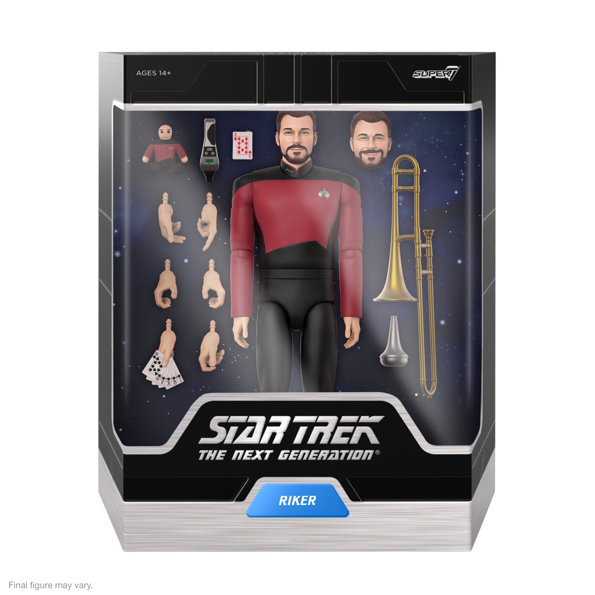 Super7 Star Trek TNG ULTIMATES Riker figurina 18 cm