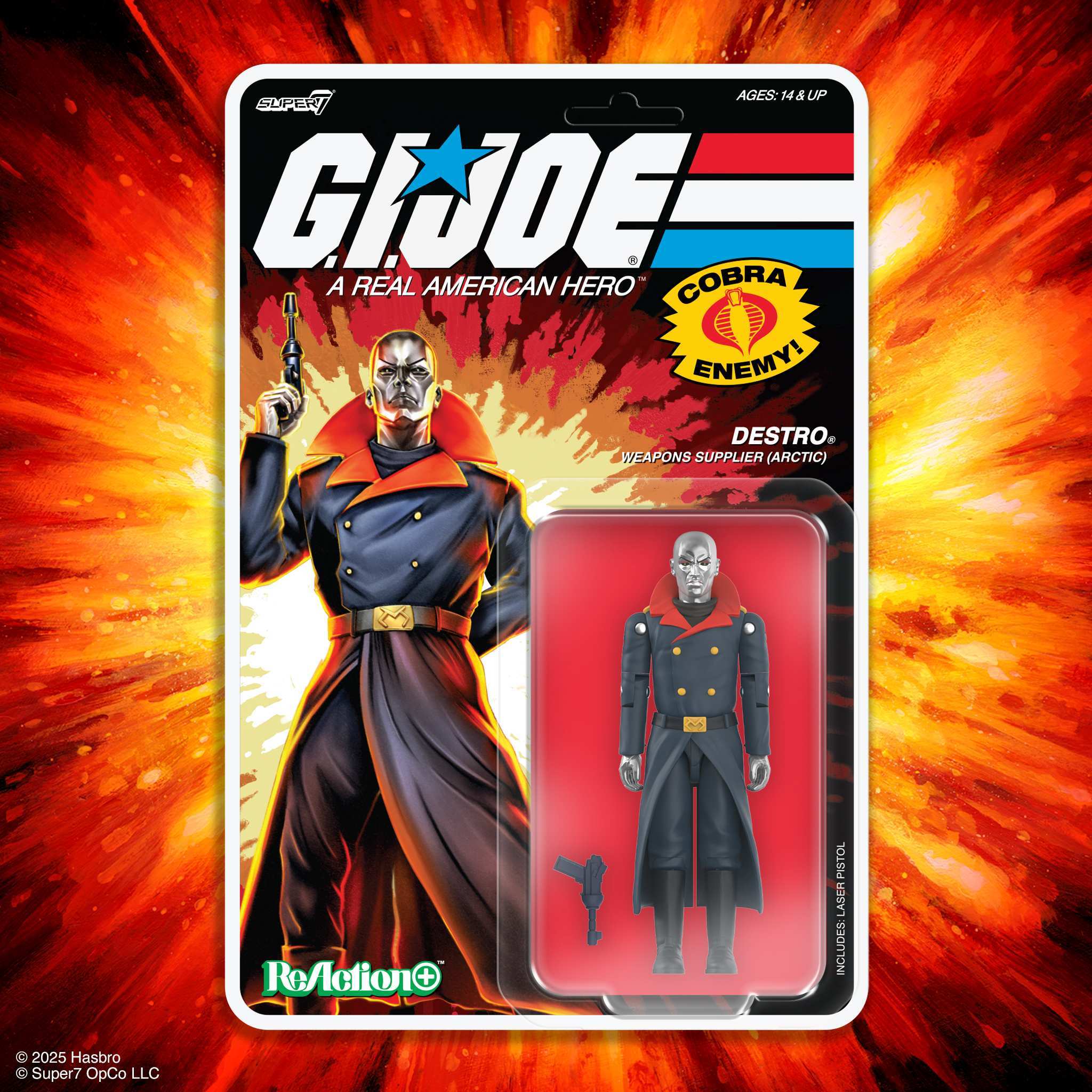 Super7 G.I. Joe ReAction+ Arctic Destro Movie figurina 3,75
