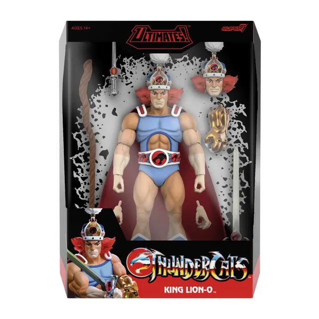 Super7 ThunderCats King Lion-O figurina 18cm mantie fosforescent