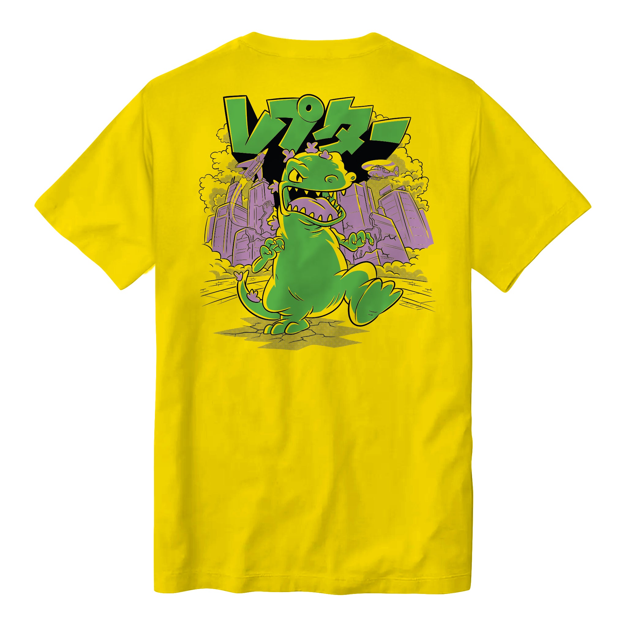 Super7 Rugrats Reptar tricou auriu bumbac