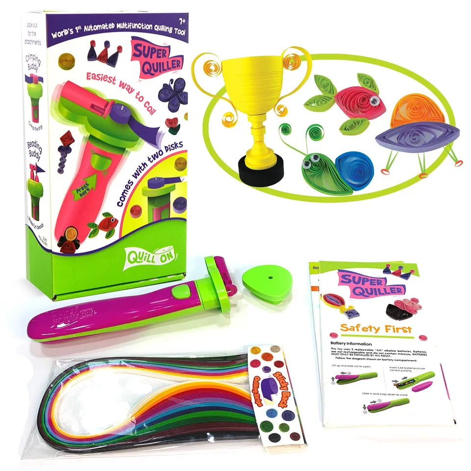 Imagimake Super Quiller set quilling roz benzi hartie