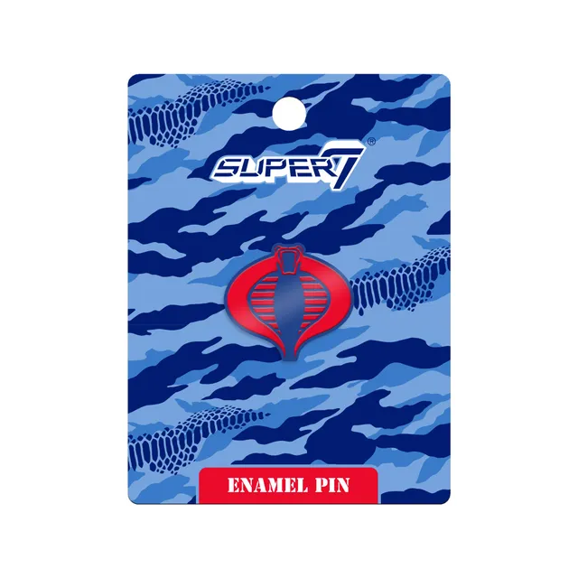 Super7 G.I. Joe Cobra pin metalic email 1 inch