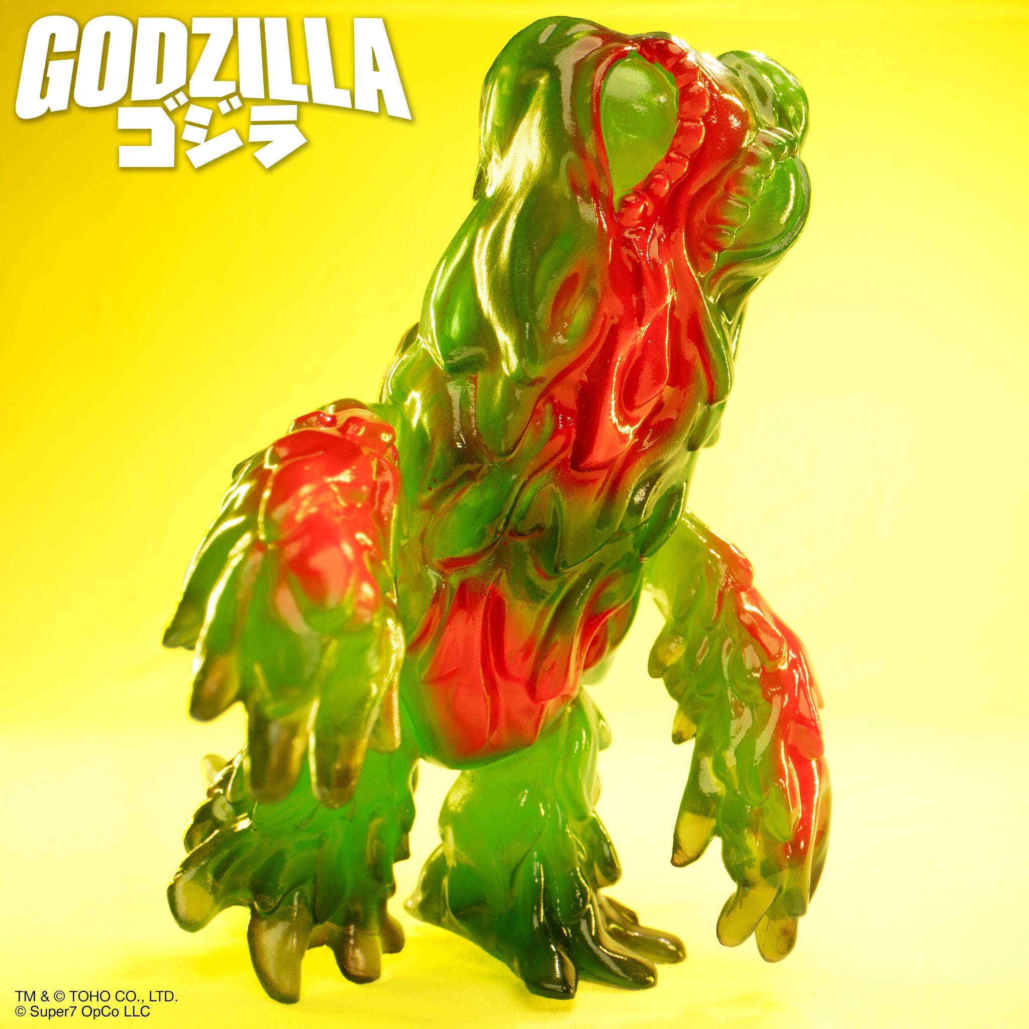 Super7 ReAction Hedorah figurina 9,5 cm verde transparent