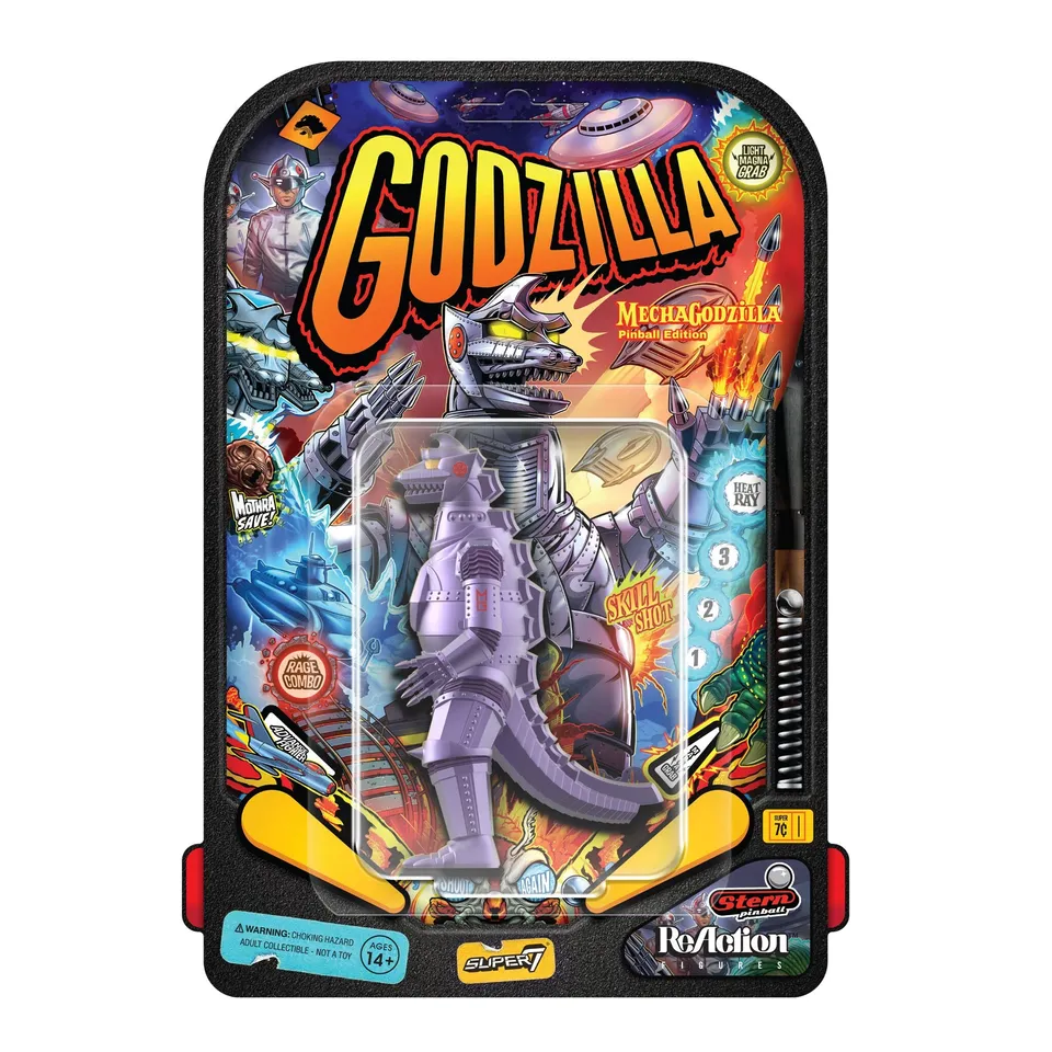 Super7 ReAction Mechagodzilla 74 figurina 9,5 cm metalic