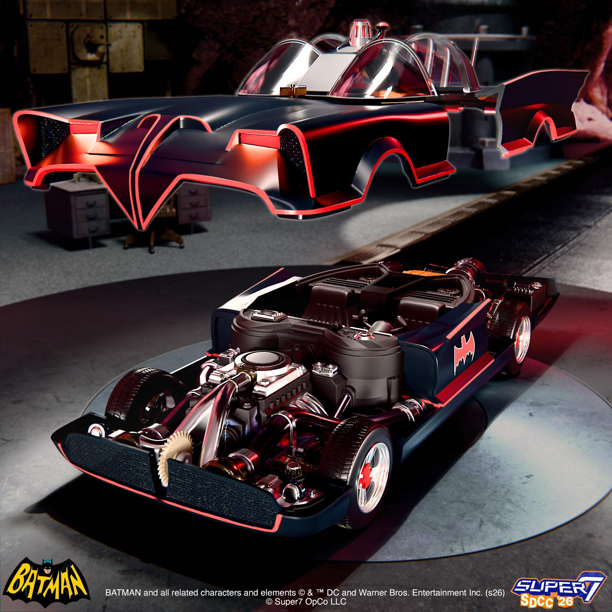 Super7 Super Cyborg Classic TV Series Batmobile macheta full color