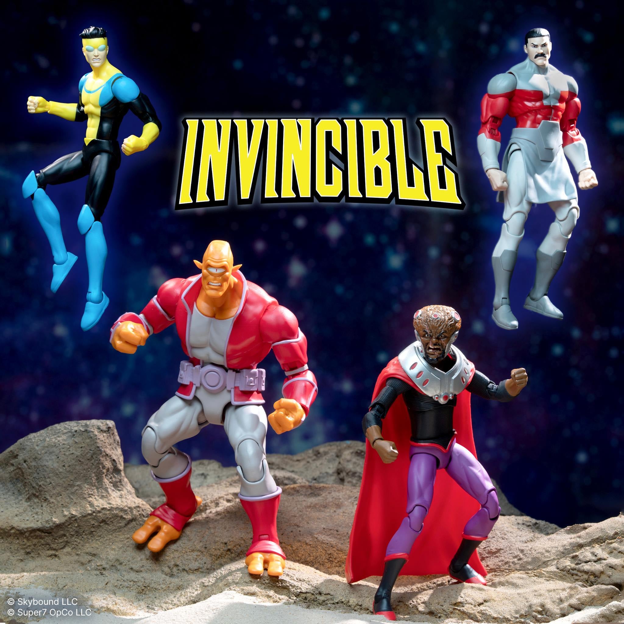 Super7 Invincible Deluxe Wave 01 set figurine 4 buc articulat