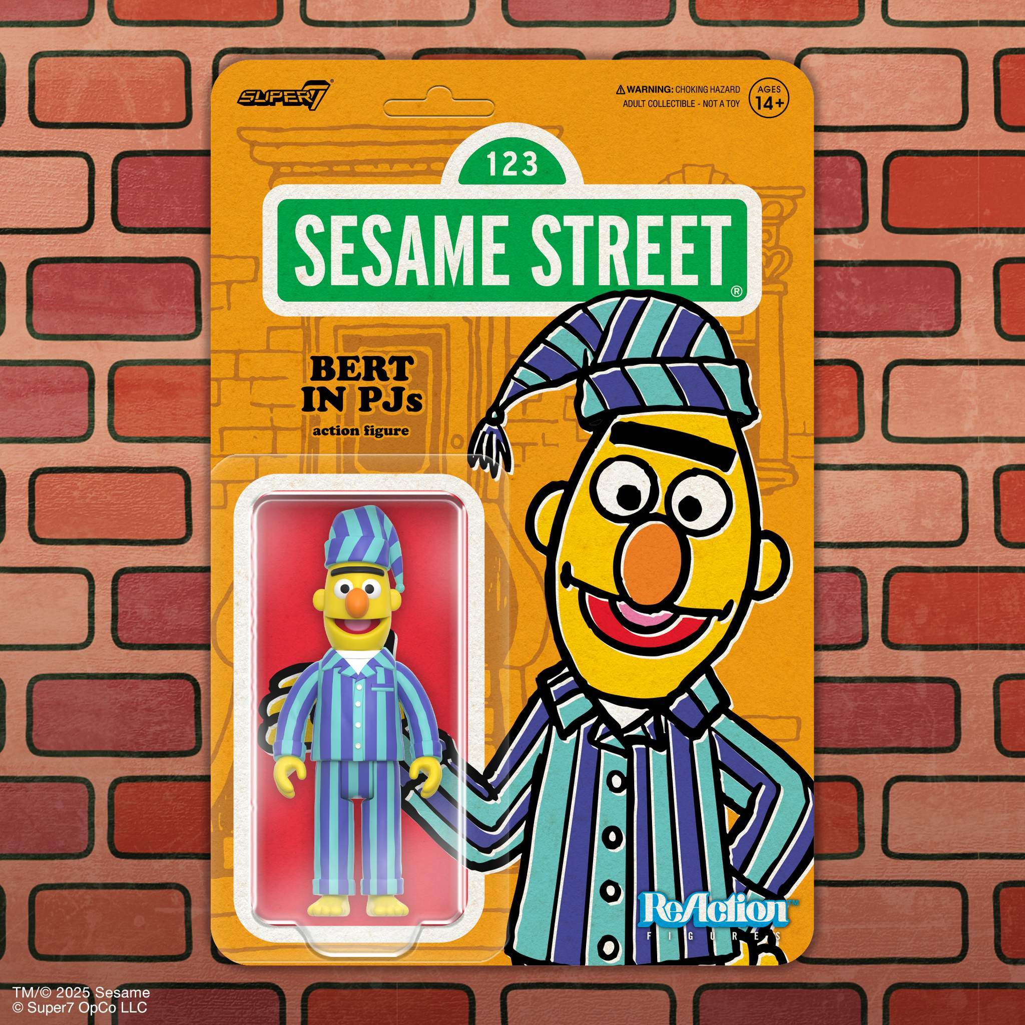 Super7 ReAction Bert PJs figurina 9,5 cm pijama