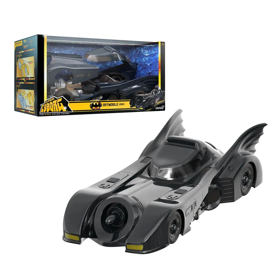 Super7 Super Cyborg Batmobile 1989 macheta full color