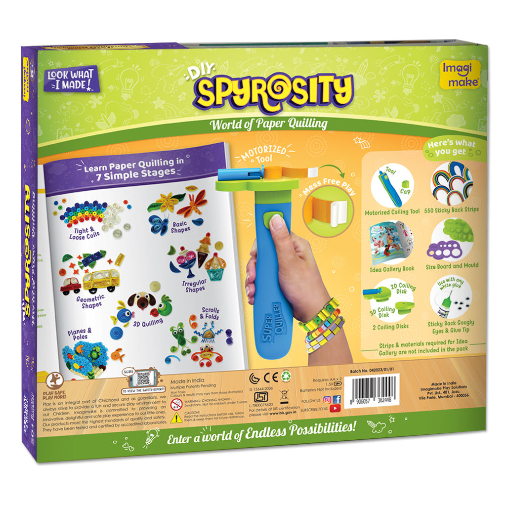 Imagimake World of Paper Quilling set quilling 550 benzi 8+ ani