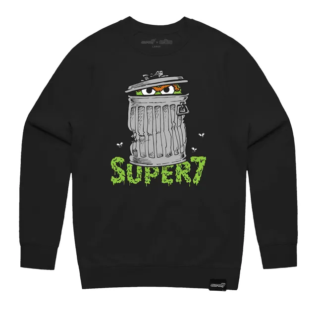 Super7 Sesame Street Oscar The Grouch bluza neagra