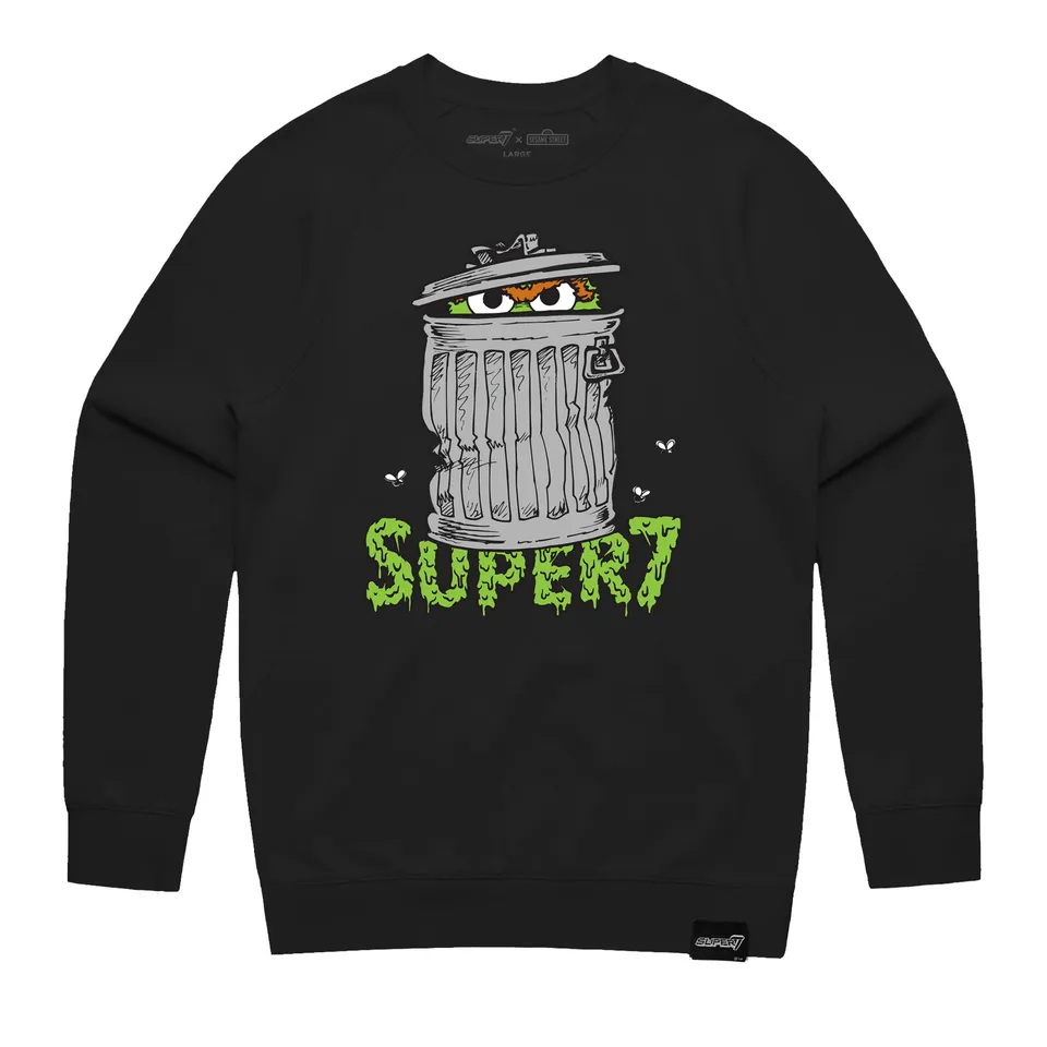 Super7 Sesame Street Oscar The Grouch bluza neagra