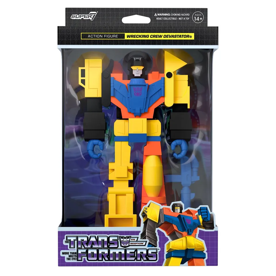Super7 Transformers ReAction Devastator figurina 15 cm
