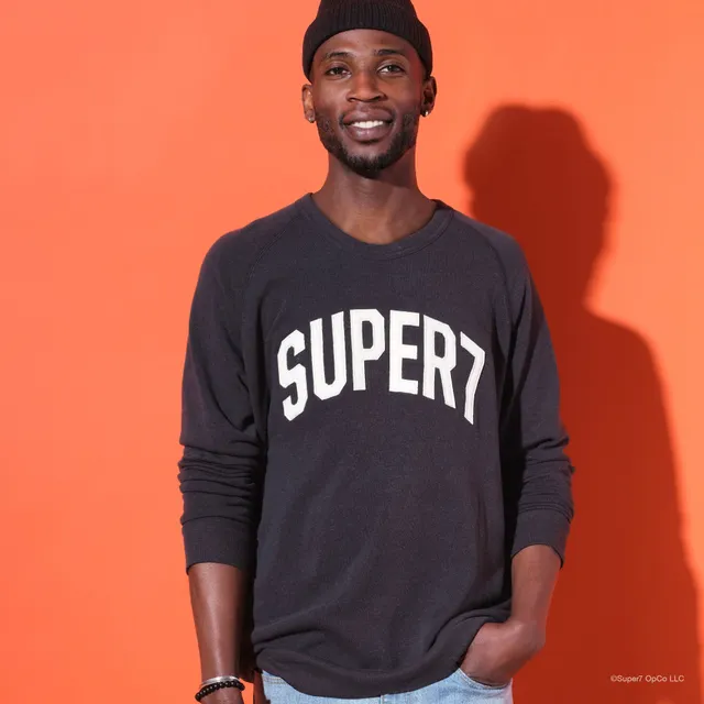 Super7 20th Anniversary hanorac crewneck negru unisex