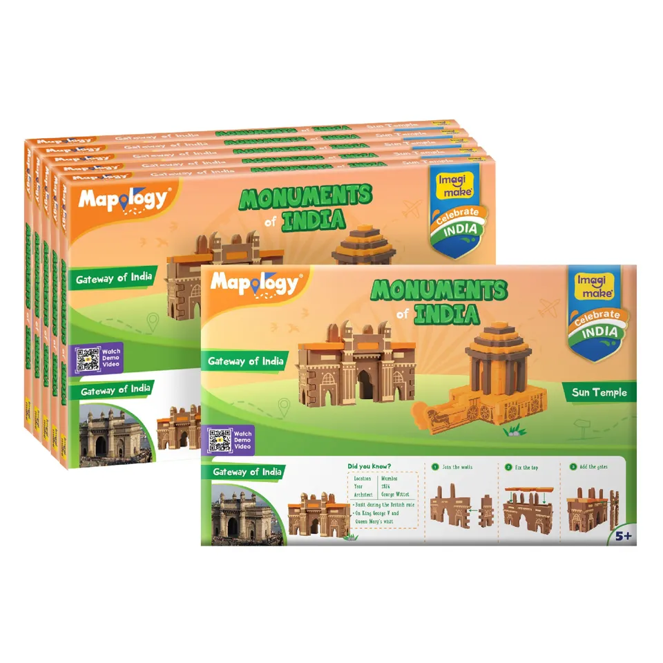 Imagimake Mapology Sun Temple Gateway of India puzzle 6 buc